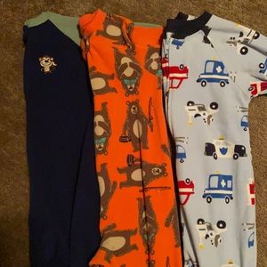 Fleece footy pajamas!